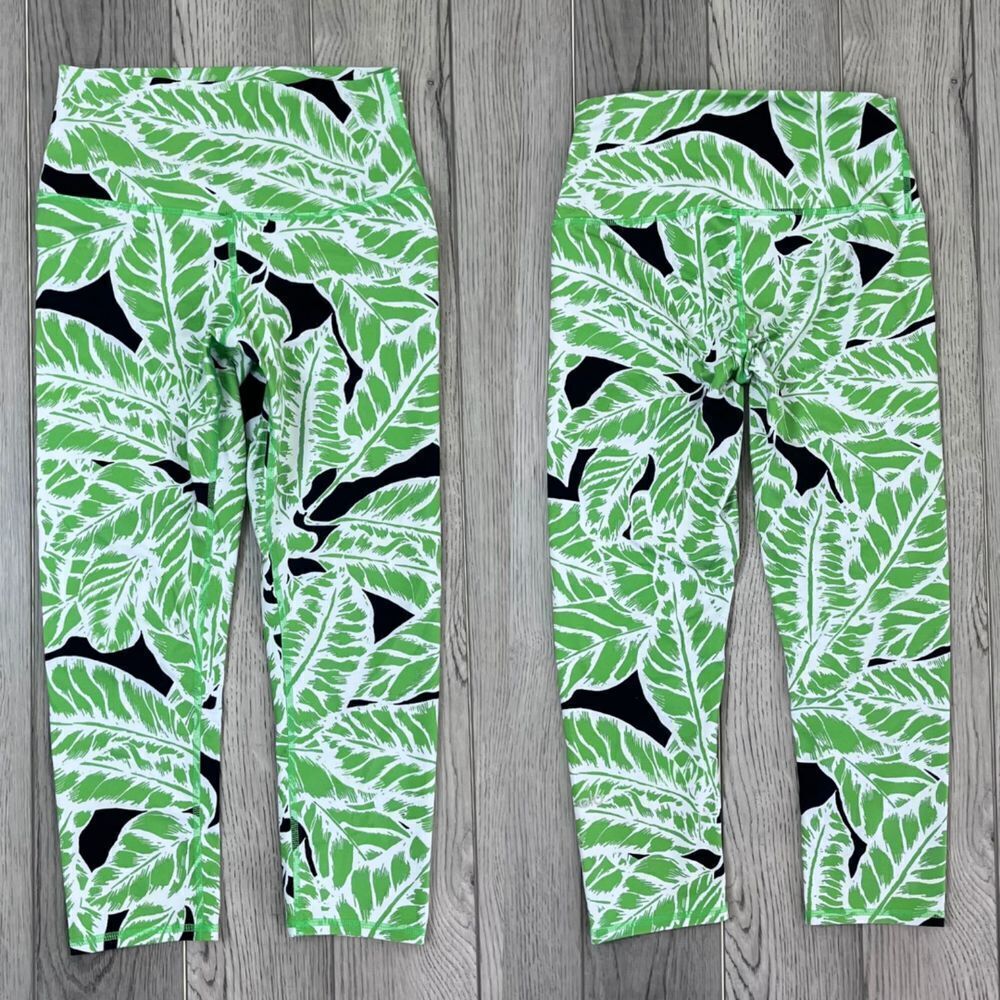 Alo Yoga Size L Capri Palm Springs Novelty Activewear Pullon Cropped Leggings